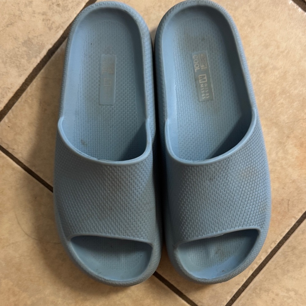 Blue Slide Sandals